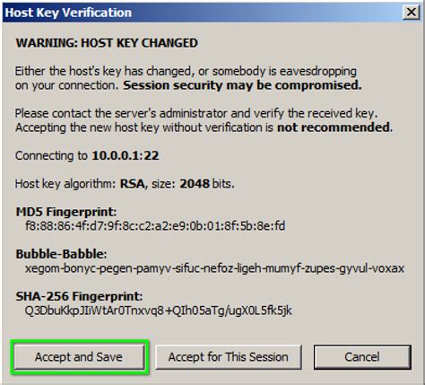 ssh-rsa host key mismatch for