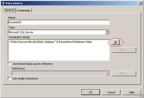 ssrs data source connection string example