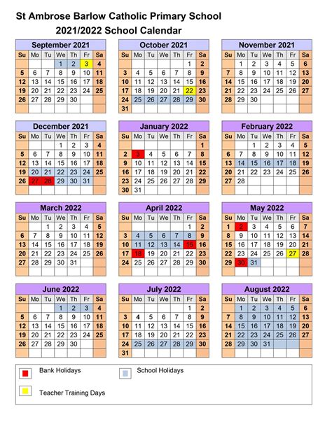 St. Ambrose Academic Calendar 2024-2025