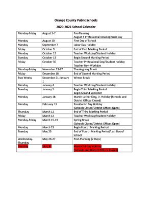 St Johns County Schools Calendar