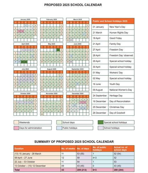 St Joseph School Calendar 2024-2025