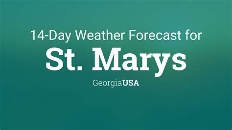 St Marys, USA 14 day weather forecast