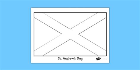 st andrew's day flag template