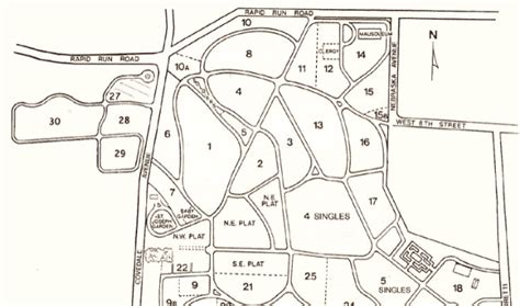 St Ann's Cemetery Plot Map
