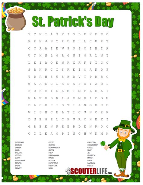 St Atricks Day Puzzle Printable