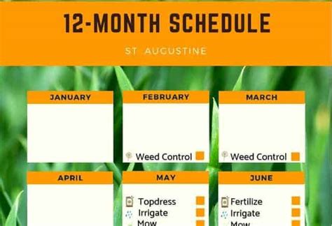 St Augustine Fertilizer Printable Schedule Florida
