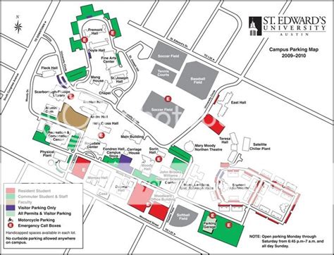 St Edward's Parking Map