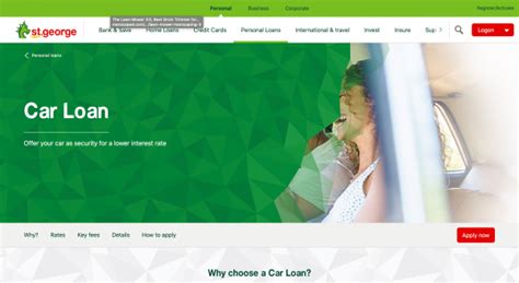 st george bank car finance portal