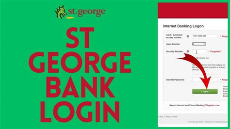 st george bank login online mobile