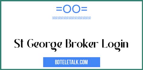 st george broker login australia