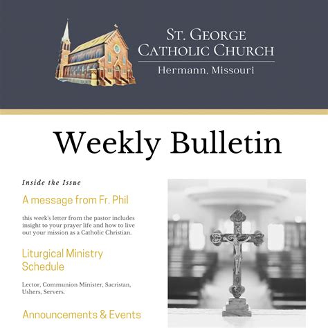st george catholic church bulletin