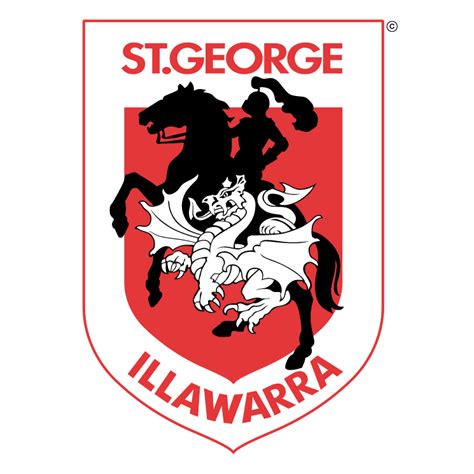 st george dragons vector logo