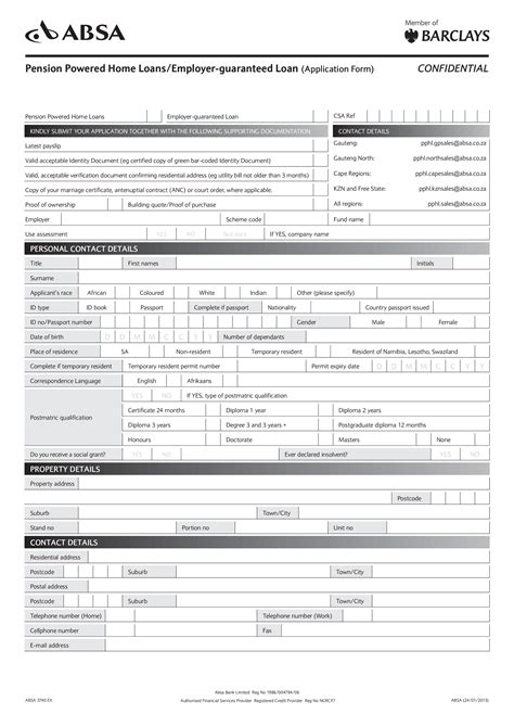 st george home loan application form