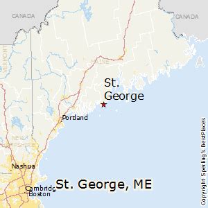 st george maine map