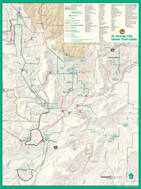 st george trails map