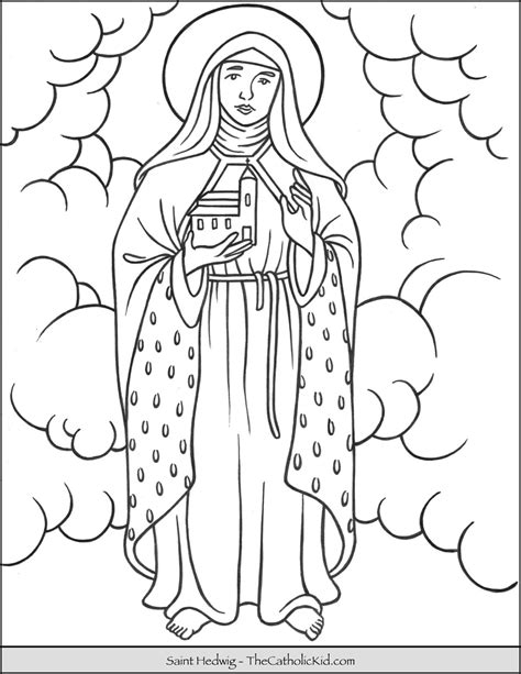 St Hedwig Coloring Page