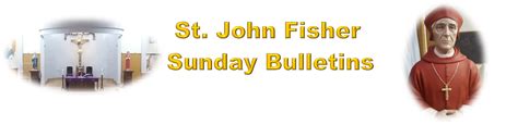 st john fisher bulletin