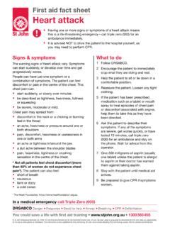 St Johns First Aid Heart Attack