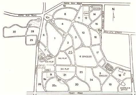 St Joseph Cemetery Plot Map