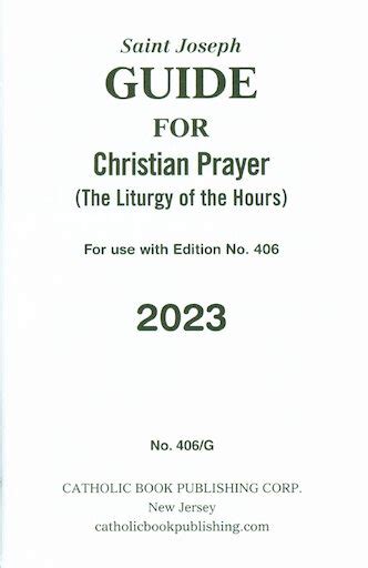 st joseph guide for christian prayer 2023 pdf