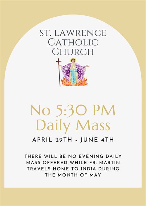 st lawrence mass schedule