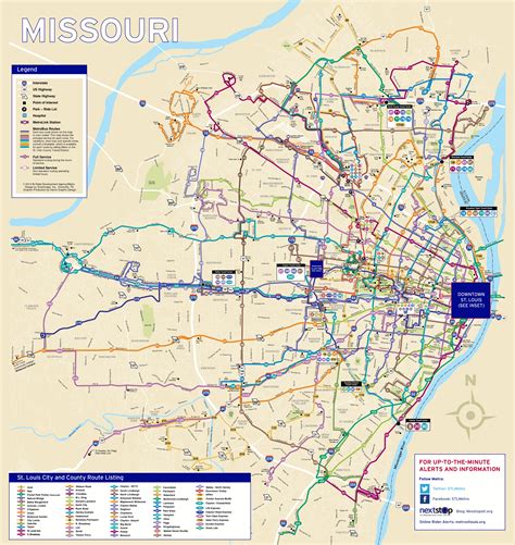 st louis public transportation map