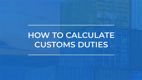 st lucia customs duty calculator vehicle