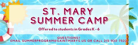 st mary's summer camp schedule