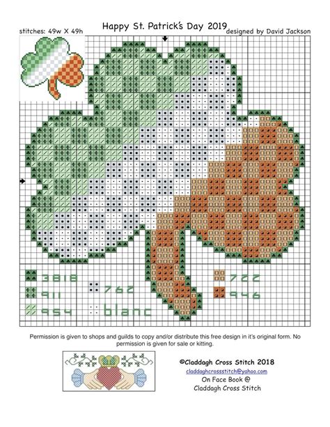 St Patrick's Day Cross Stitch Patterns