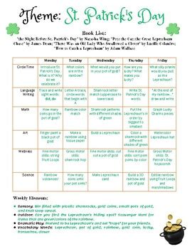 St Patrick's Day Lesson Plan