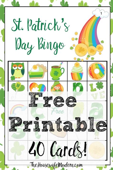 St Patrick Day Bingo Printable