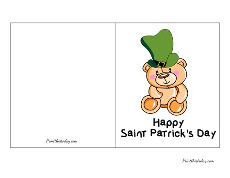 St Patrick Printable Cards