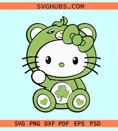 St Patricks Day Hello Kitty Printable