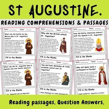 St. Augustine Printable Worksheets