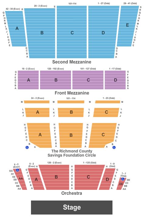 st. george theater seating chart