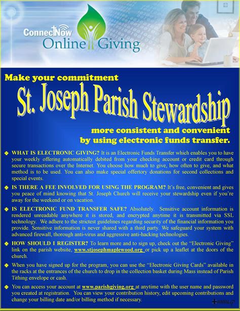 st. joseph parish online giving