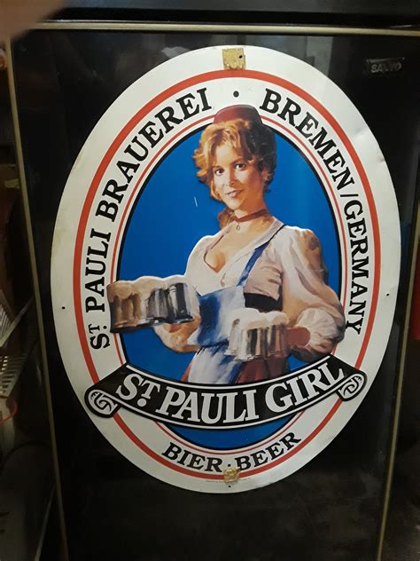 st. pauli girl beer sign