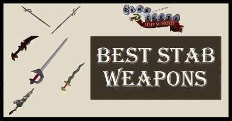 stab weapon osrs