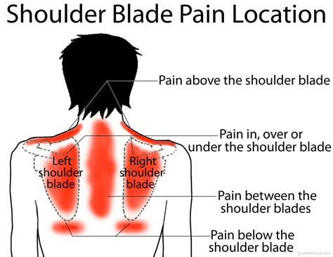 stabbing pain under shoulder blade right side
