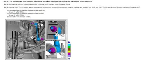 Stabilizer End Link Torque Specs