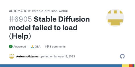 How to Fix Stable Diffusion Model Failed to Load Error