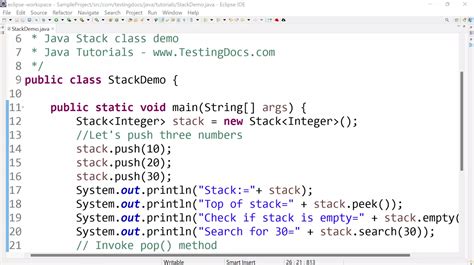 stack and queue code in java