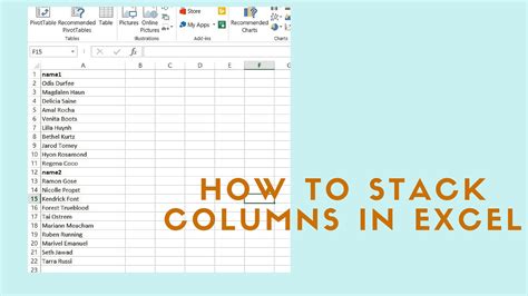 Stack Data In Excel Cell