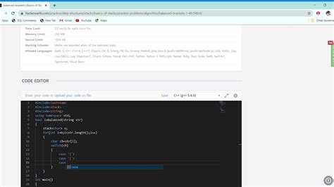 stack data structure practice problems