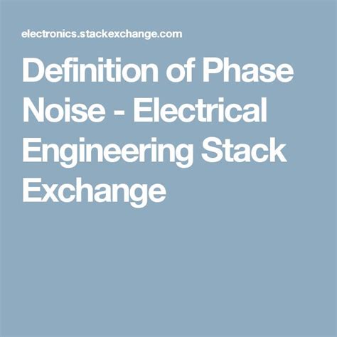 stack exchange electrical engineering
