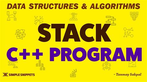 stack in data structure using c++ program