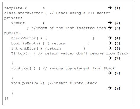 Stack Methods C++