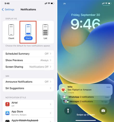 Stack Notifications Iphone