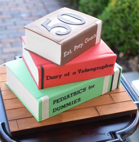 Stack Of Books Cake