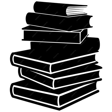Stack Of Books Silhouette